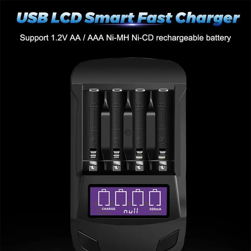 1pc Usb Smart Four-slot Battery Charger Battery Adapter Lcd Multifunction Discharge Display Voltage for Home
1pc Usb Smart Four-slot Battery Charger Battery Adapter Lcd Multifunction Discharge Display Voltage for Home