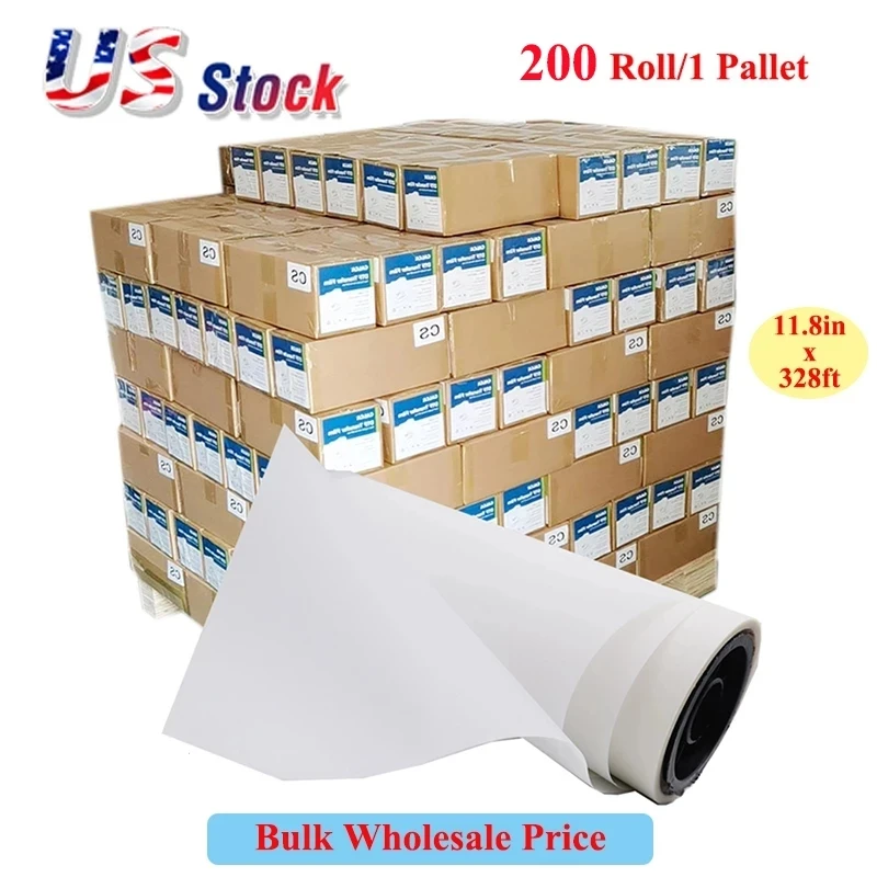200 Rolls/1 Pallet 11.8in*328ft DTF Transfer Film Premium Roll Double Side Hot Peel for DTF Printer Shaker Bulk Wholesale Price
200 Rolls/1 Pallet 11.8in*328ft DTF Transfer Film Premium Roll Double Side Hot Peel for DTF Printer Shaker Bulk Wholesale Price