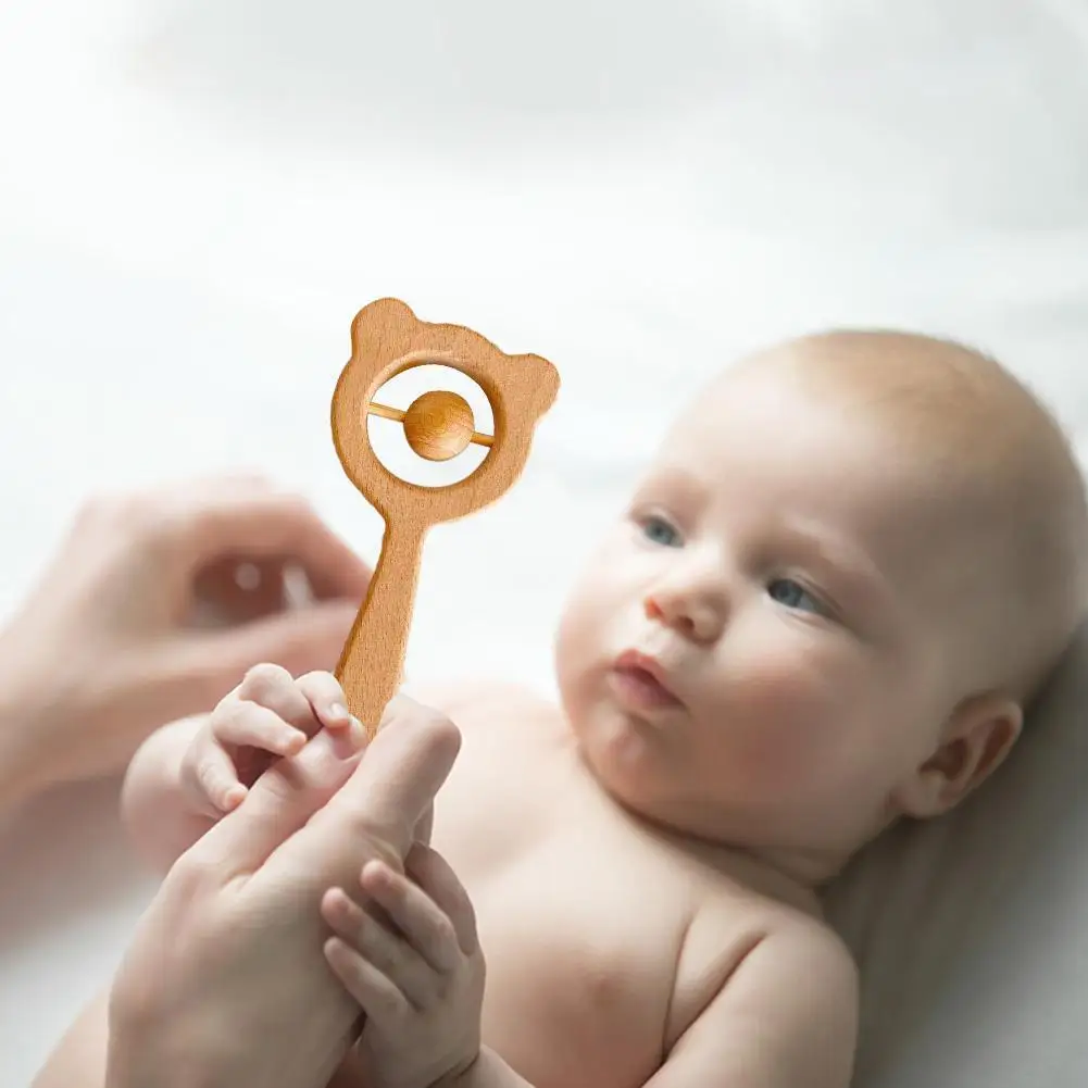 Wooden Beech Toddler Bear Rattle Ring Baby Rattle Toys Educational Toys Bear Rattle Baby Molar Stick Teether
Wooden Beech Toddler Bear Rattle Ring Baby Rattle Toys Educational Toys Bear Rattle Baby Molar Stick Teether
