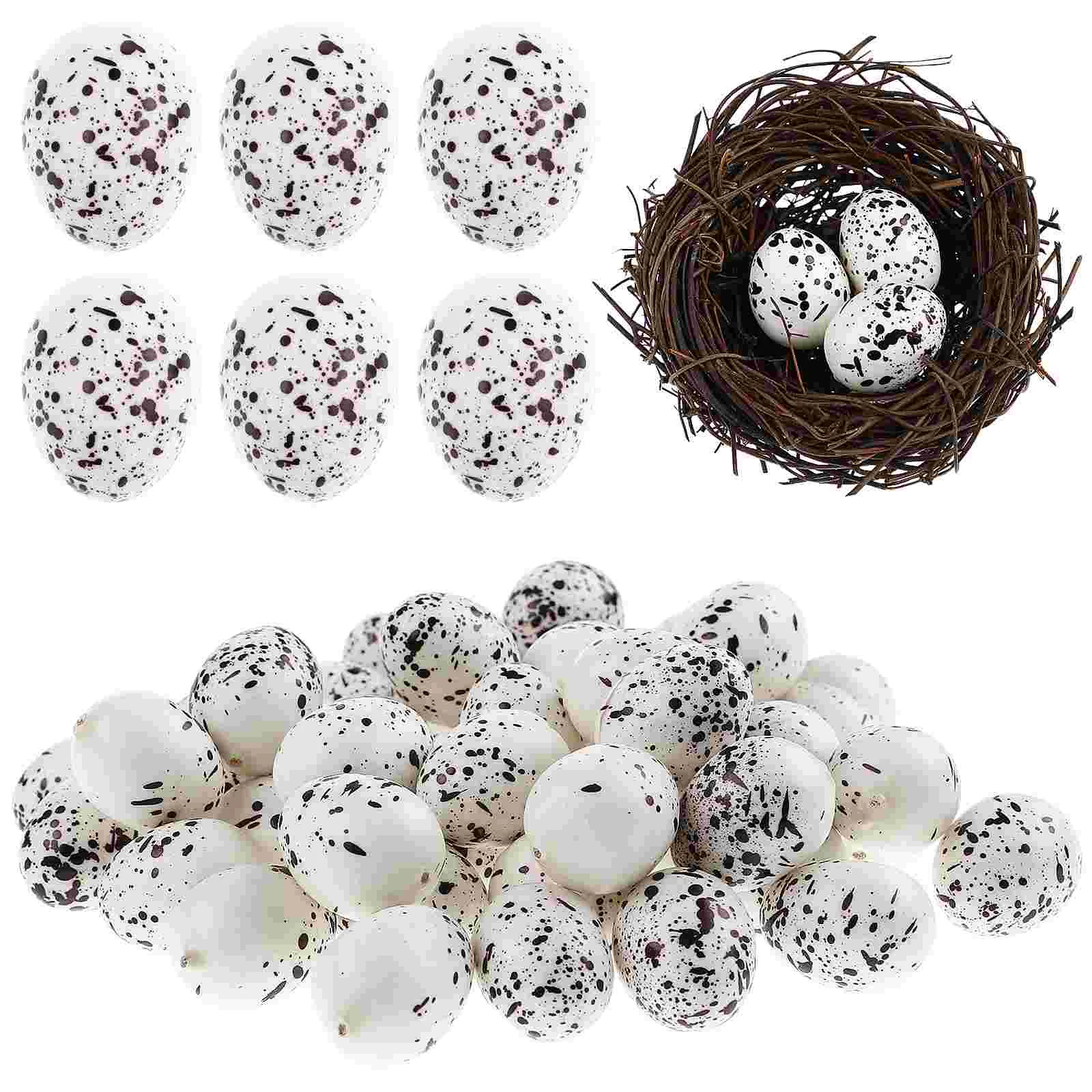 50 Pcs Artificial Easter Egg Basket Decor Bird Eggs Bulk Outdoor Toys Display Simulation Bird Eggs Artificial Bird Egg
50 Pcs Artificial Easter Egg Basket Decor Bird Eggs Bulk Outdoor Toys Display Simulation Bird Eggs Artificial Bird Egg