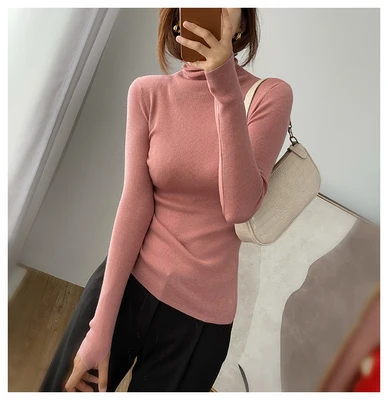 Retro knitted bottoming shirt for women autumn and winter thickening and warmth with a top long sleeve T-shirt pullover tight
Retro knitted bottoming shirt for women autumn and winter thickening and warmth with a top long sleeve T-shirt pullover tight