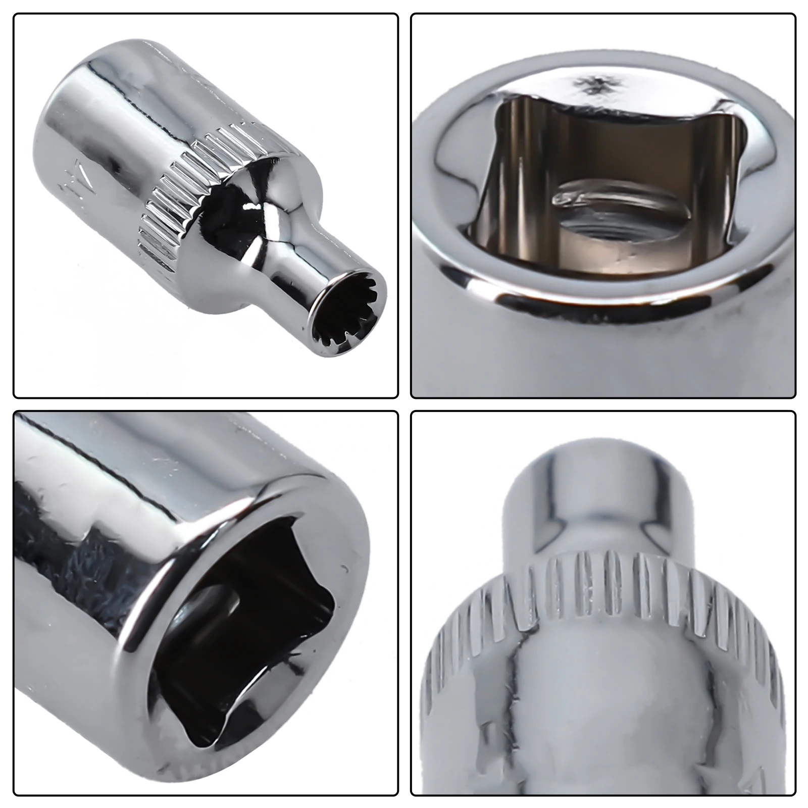 1pc 12 Point Socket Bit 1/4 Square Drive Mirror Short Head For Ratchet Wrench 4/4.5/5/5.5/6/7/9/10/11/12/13/14mm Hand Tools
1pc 12 Point Socket Bit 1/4 Square Drive Mirror Short Head For Ratchet Wrench 4/4.5/5/5.5/6/7/9/10/11/12/13/14mm Hand Tools