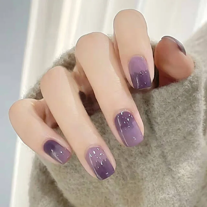 24Pcs/Set Short False Press on Nail Tip Purple Designs Detachable Reusable Fake Nails Stick-on Nail Art DIY Tips
24Pcs/Set Short False Press on Nail Tip Purple Designs Detachable Reusable Fake Nails Stick-on Nail Art DIY Tips