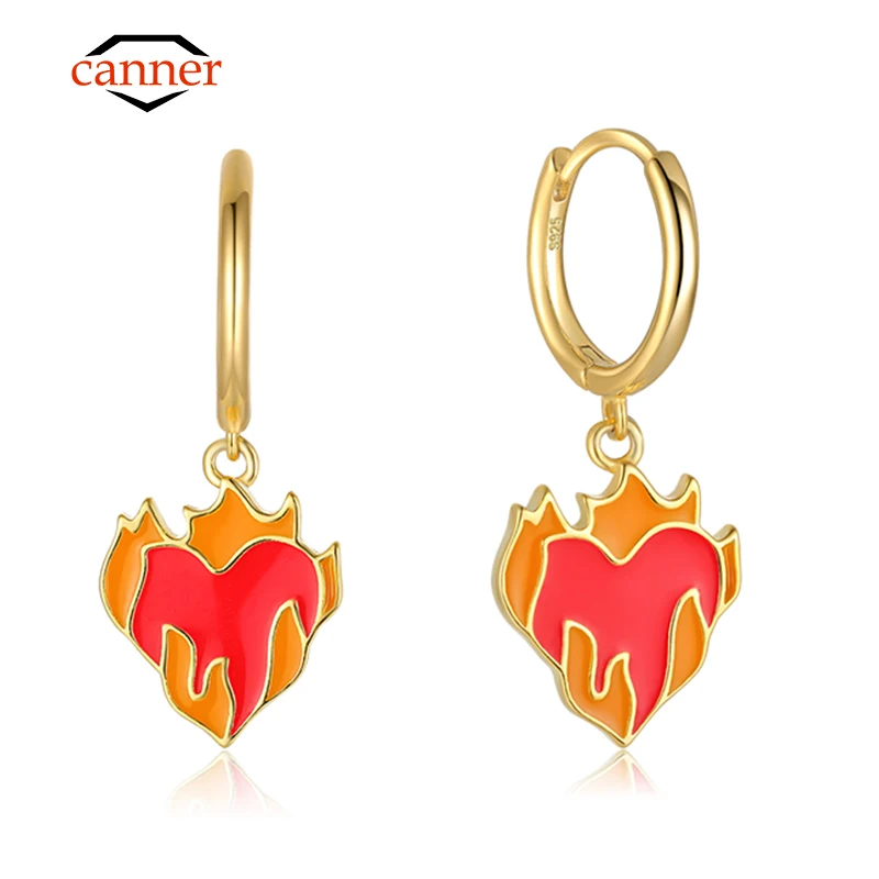 canner Summer Trendy 925 Sterling Silver Enamel Flame Drop Earring Piercing Dangle Earrings For Women Fine Jewelry Pendientes
canner Summer Trendy 925 Sterling Silver Enamel Flame Drop Earring Piercing Dangle Earrings For Women Fine Jewelry Pendientes