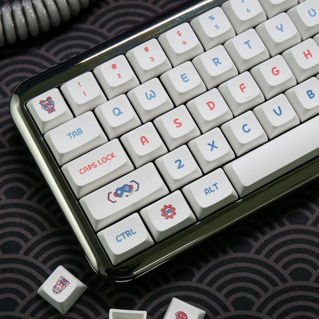 

Video Game Keycaps XDA Profile Keycap Set PBT Sublimation Personality Key Cap Fits 61/64/68/84/87/96/980
