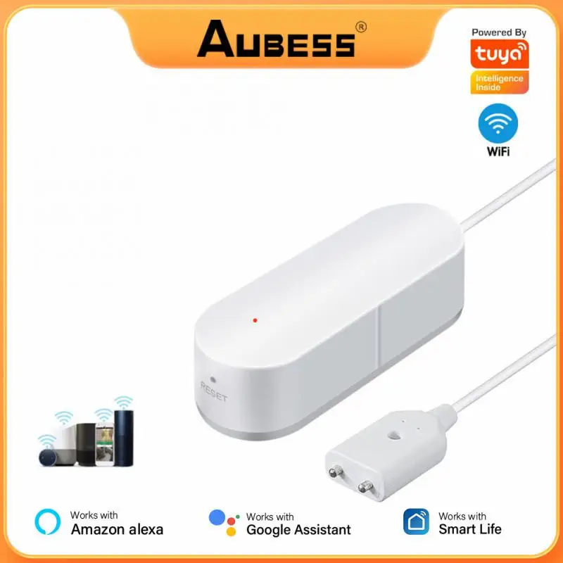 Tuya Water Leakage Alarm WIFI Water Leak Sensor Detector Flood Alert Overflow Alarm Security Support SmartLife APP Voice Control
Tuya Water Leakage Alarm WIFI Water Leak Sensor Detector Flood Alert Overflow Alarm Security Support SmartLife APP Voice Control