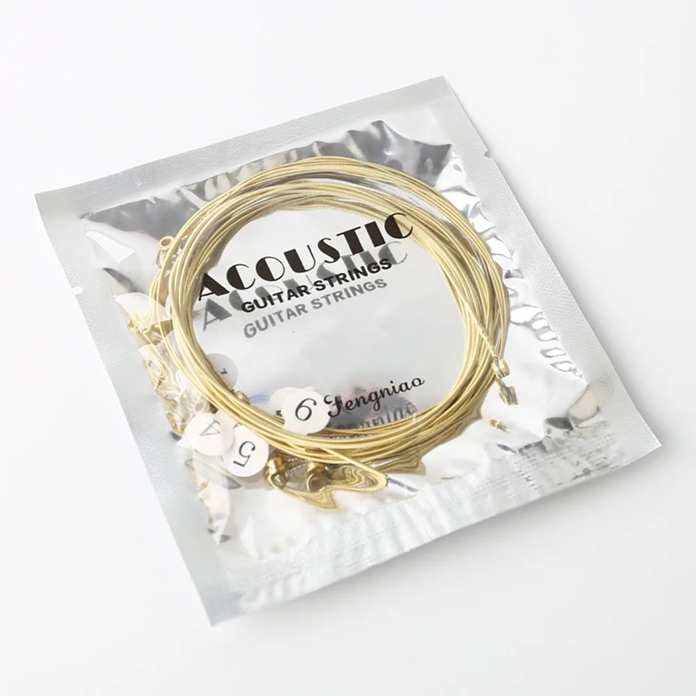 6pcs/Set Folk Guitar String Replacement Parts Acoustic Guitar Copper Core Strings Kit Musical Instrument Accessories
6pcs/Set Folk Guitar String Replacement Parts Acoustic Guitar Copper Core Strings Kit Musical Instrument Accessories