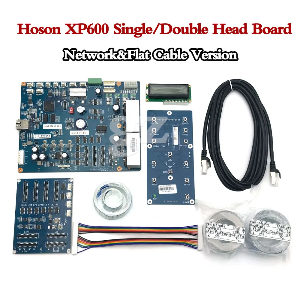 

Плата Hoson для Epson XP600, одноголовочная/двухголовочная плата для экологически чистого принтера и плоского кабеля, комплект версии платы, 1 комплект