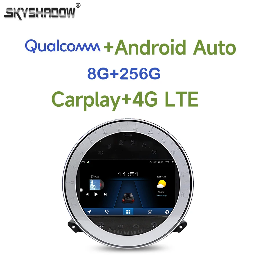 Qualcomm 8G+256G DSP Carplay Auto Android 13.0 IPS Car DVD Player GPS WIFI Bluetooth RDS Radio For BMW Mini Cooper R56 2006-2013
Qualcomm 8G+256G DSP Carplay Auto Android 13.0 IPS Car DVD Player GPS WIFI Bluetooth RDS Radio For BMW Mini Cooper R56 2006-2013