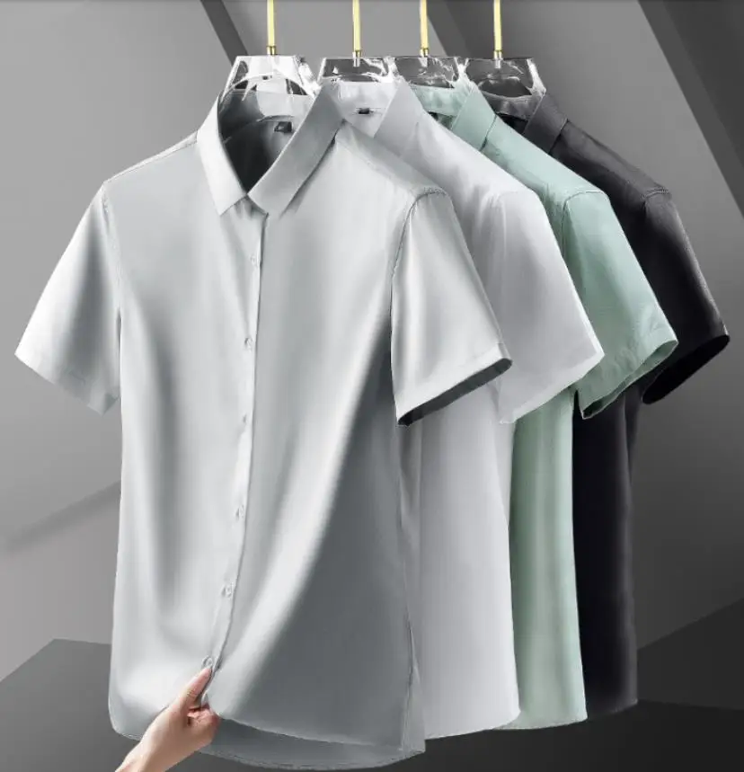 2022 Summer Fashion New Mens Shirt Short Sleeve Slim Fit Casual Social Shirts Men Business Office Blouse Homme Classical Top R95
2022 Summer Fashion New Mens Shirt Short Sleeve Slim Fit Casual Social Shirts Men Business Office Blouse Homme Classical Top R95