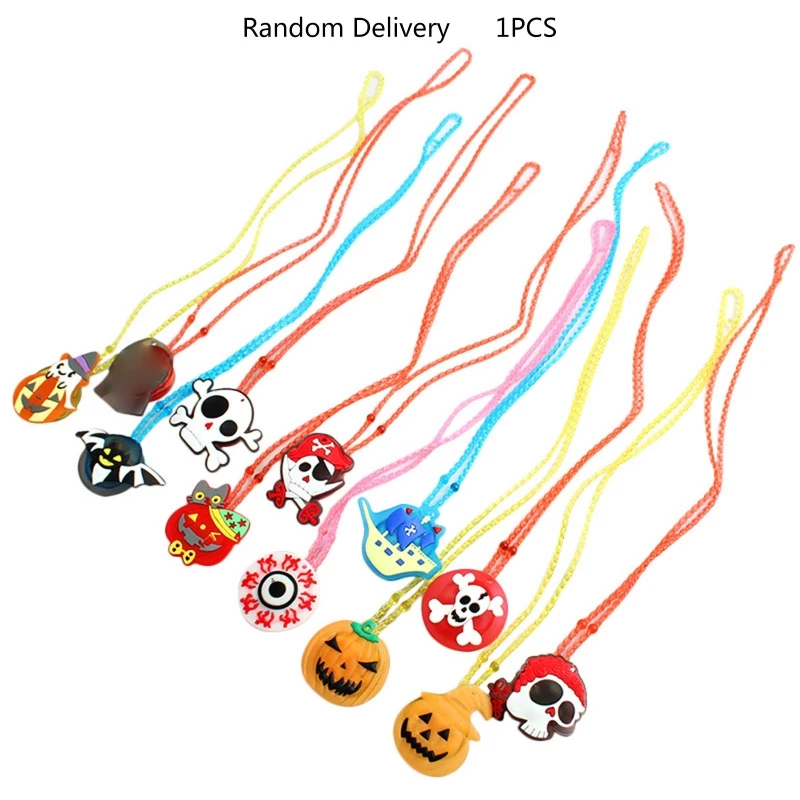 

Kids LED Halloween Pendant Accessories Night Party Vacation Gift for Indoor/Outdoor Party Favor Supplies Non Toxic