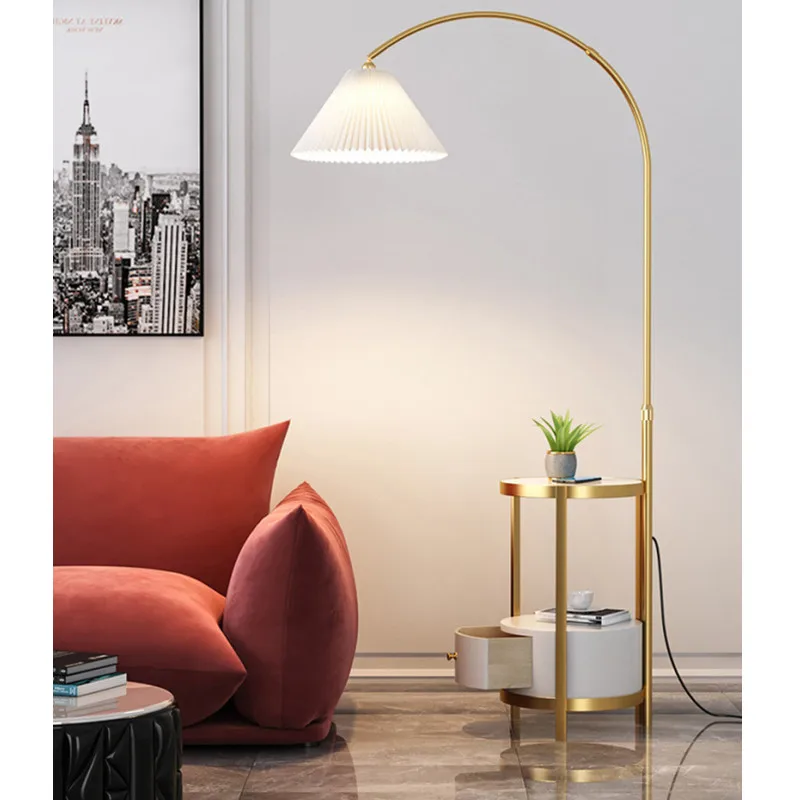 Nordic Light Luxury Double-layer Storage Design Floor Lamp Living Room StandingLamps Sofa Bedroom Bedside Light Home Deco
Nordic Light Luxury Double-layer Storage Design Floor Lamp Living Room StandingLamps Sofa Bedroom Bedside Light Home Deco