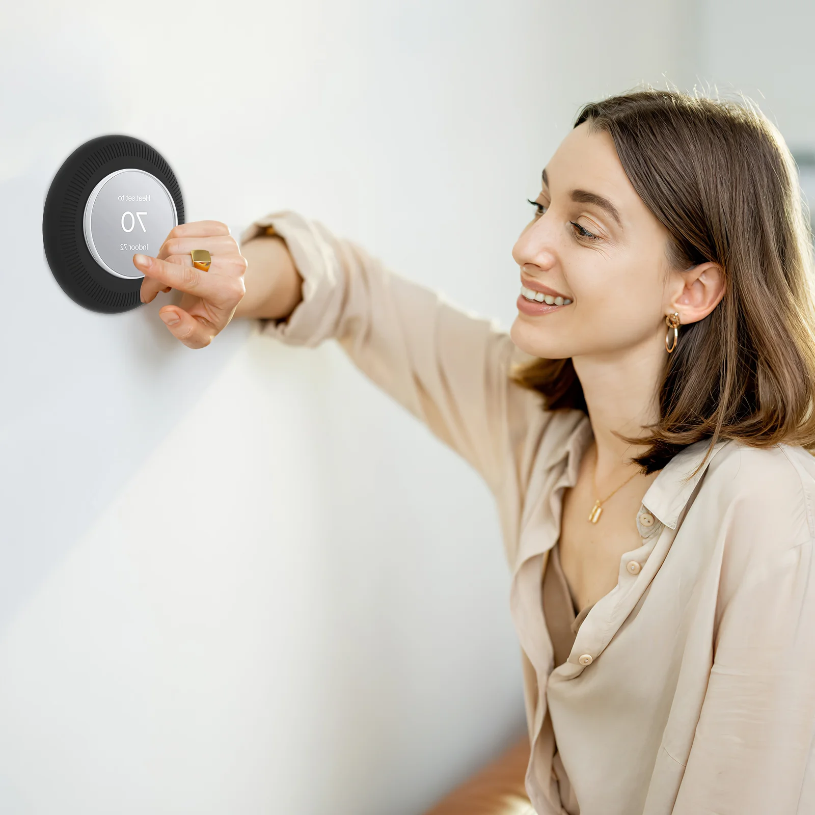 Termostato Inteligente Thermostat Cover Smart Thermostats Home Easy Installation Wall Plate
Termostato Inteligente Thermostat Cover Smart Thermostats Home Easy Installation Wall Plate