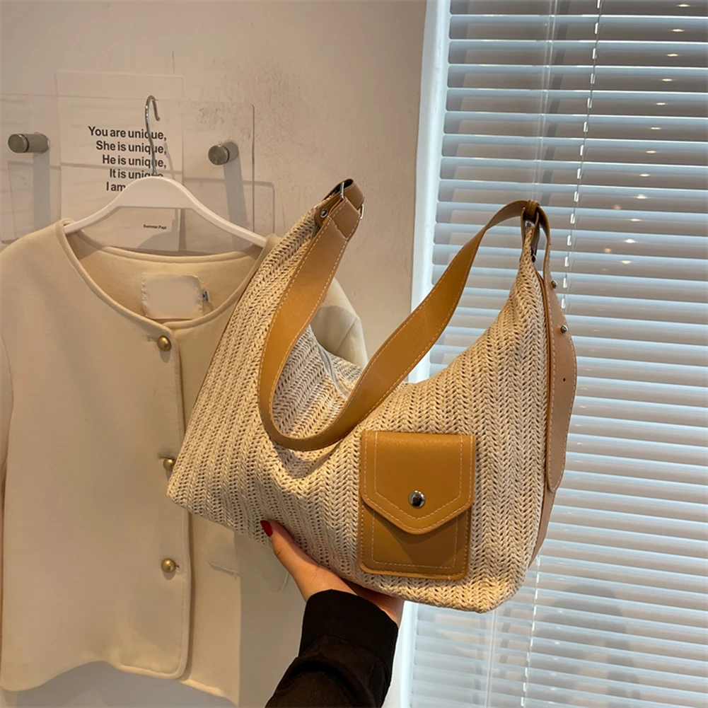 Hand-woven Women's Shoulder Handbag Bohemian 2022 Summer Fashion Straw Beach Tote Bag Travel Shopper Weaving Shopping Bags
Hand-woven Women's Shoulder Handbag Bohemian 2022 Summer Fashion Straw Beach Tote Bag Travel Shopper Weaving Shopping Bags