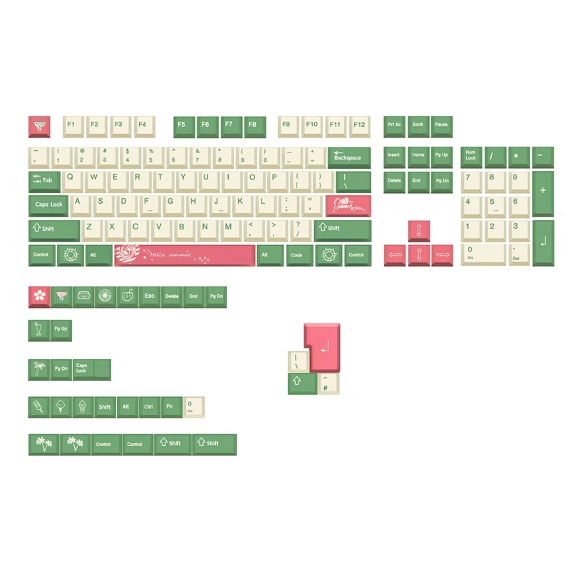 H7EC колпачки для клавиш с вишневым профилем PBT DYE-SUB 136-Key, персонализированные милые летние колпачки для клавиш Cherry MX, механическая клавиатура с переключателем
H7EC колпачки для клавиш с вишневым профилем PBT DYE-SUB 136-Key, персонализированные милые летние колпачки для клавиш Cherry MX, механическая клавиатура с переключателем