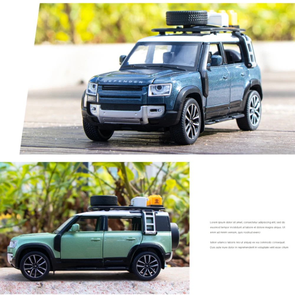 1:32 Land Rover Defender внедорожник, литая металлическая модель автомобиля из сплава, звук детской коллекции
1:32 Land Rover Defender внедорожник, литая металлическая модель автомобиля из сплава, звук детской коллекции