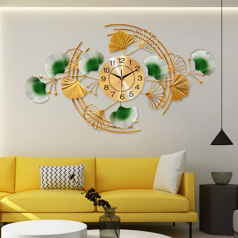 Living Room Round Mute Gold Wall Clock Iron Large Quartz Wall Watches Nordic Modern Luxury Wall Hanging Pendant Decoration
Living Room Round Mute Gold Wall Clock Iron Large Quartz Wall Watches Nordic Modern Luxury Wall Hanging Pendant Decoration