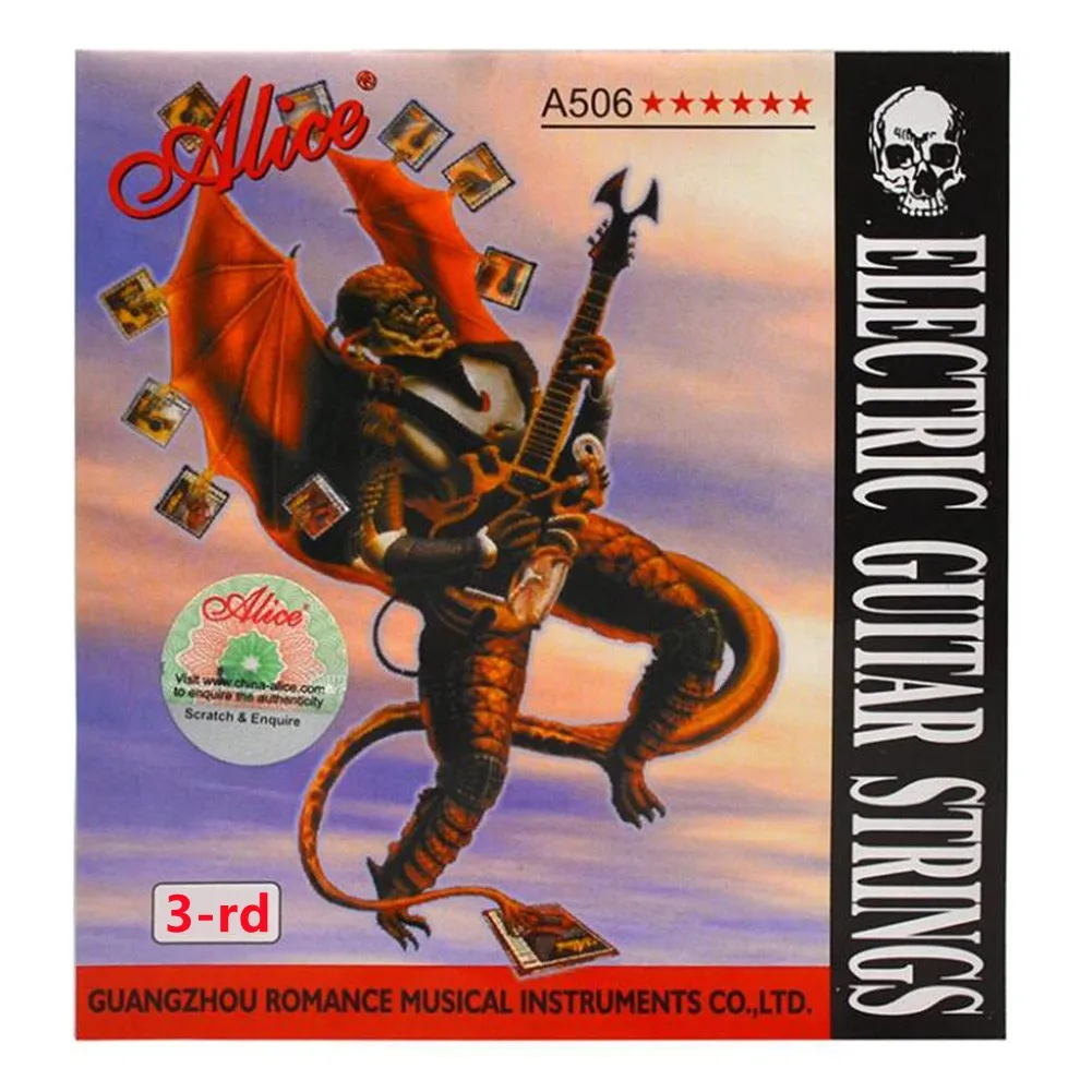 Alice A506 Electric Guitar Strings Single String E (1st) - E(6th) Full Size Professional Guitar Artiest And Beginners
Alice A506 Electric Guitar Strings Single String E (1st) - E(6th) Full Size Professional Guitar Artiest And Beginners
