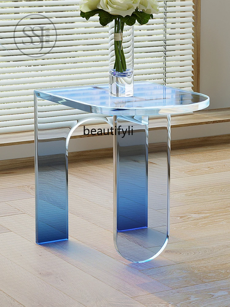 zq Acrylic Side Table Transparent and Creative Corner Table Simple Coffee Table Living Room Gradient Small Coffee Table
zq Acrylic Side Table Transparent and Creative Corner Table Simple Coffee Table Living Room Gradient Small Coffee Table
