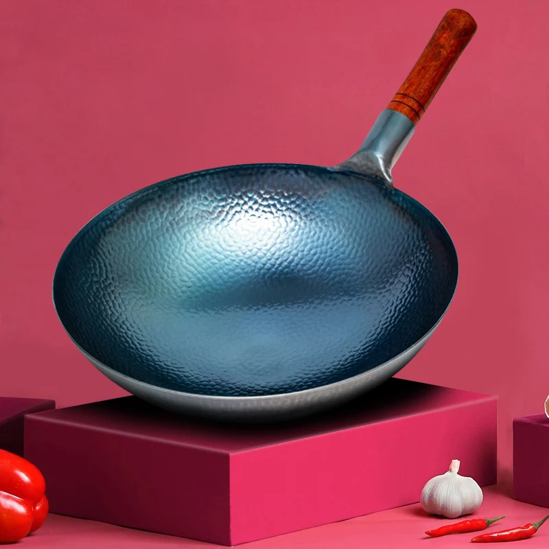 Hammered Cast Iron Wok,Carbon Steel Round Bottom Wok ,Blue Kitchen Cookware,Beech Handle Uncoated Non-stick Pan for Gas Stoves
Hammered Cast Iron Wok,Carbon Steel Round Bottom Wok ,Blue Kitchen Cookware,Beech Handle Uncoated Non-stick Pan for Gas Stoves