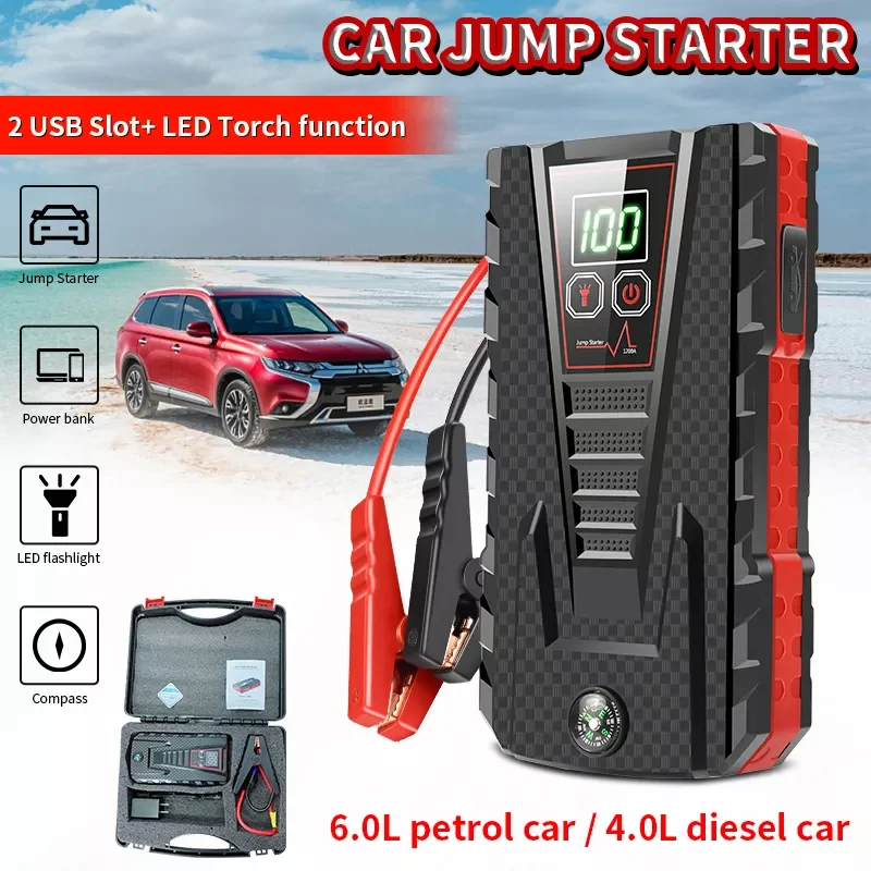 Jump Starter Power Bank 12V 22000mAh Output Portable Emergency Start-up Charger for Cars Booster Battery Starting Device
Jump Starter Power Bank 12V 22000mAh Output Portable Emergency Start-up Charger for Cars Booster Battery Starting Device