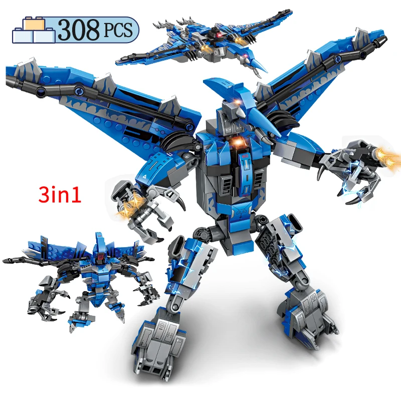3in1 City Jurassic World Dinosaur Tyrannosaurus Rex Building Blocks Triceratops Pterosaur Robot Figures Bricks Toy for Kids
3in1 City Jurassic World Dinosaur Tyrannosaurus Rex Building Blocks Triceratops Pterosaur Robot Figures Bricks Toy for Kids