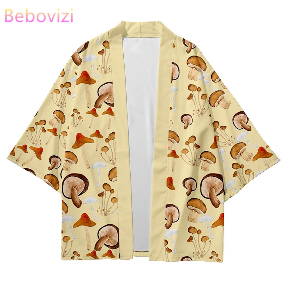 Oversized Fashion Mushroom Print Japanese Robe Cardigan Women Men Harajuku Cosplay Shirts Yukata Haori Kimono Plus Size
Oversized Fashion Mushroom Print Japanese Robe Cardigan Women Men Harajuku Cosplay Shirts Yukata Haori Kimono Plus Size