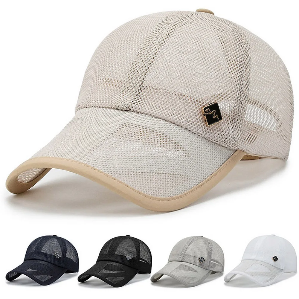 Summer Baseball Caps For Men Full Mesh Design Polyester Breathable 56-60cm Outdoor Travel Camping Fishing Male Sun Hats BQ0424
Summer Baseball Caps For Men Full Mesh Design Polyester Breathable 56-60cm Outdoor Travel Camping Fishing Male Sun Hats BQ0424