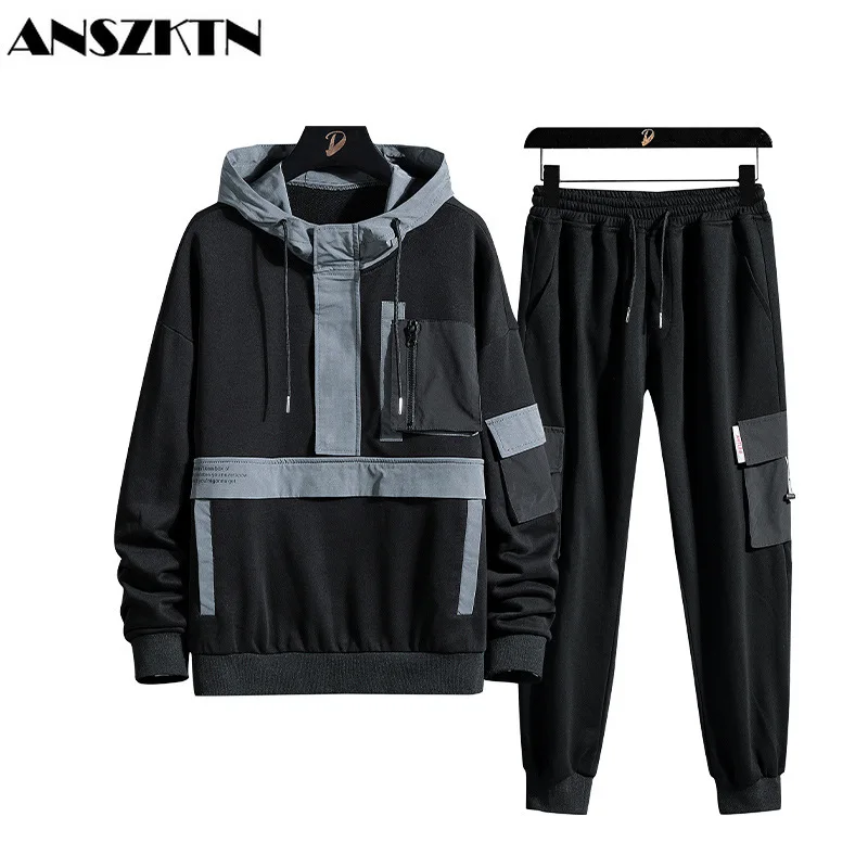 ANSZKTN spring and autumn thin men's hooded Pullover net red ins large functional tooling suit men
ANSZKTN spring and autumn thin men's hooded Pullover net red ins large functional tooling suit men