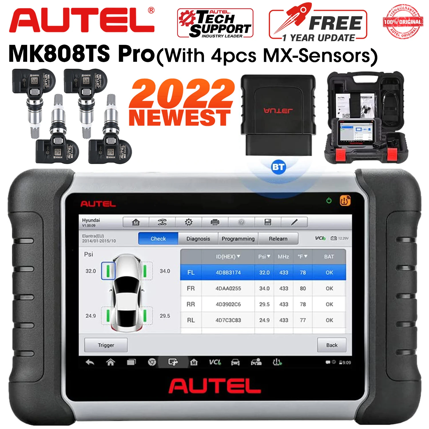 Автомобильный диагностический инструмент Autel MaxiCOM MK808TS PRO с 2 в 1 MX-Sensor, функции программирования TPMS PK MK808 MK808TS
Автомобильный диагностический инструмент Autel MaxiCOM MK808TS PRO с 2 в 1 MX-Sensor, функции программирования TPMS PK MK808 MK808TS