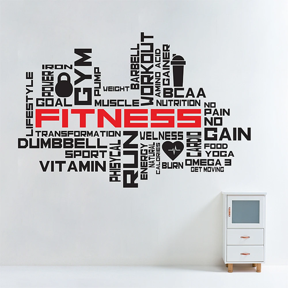 Large Fitness Words Inspirational Quote Wall Sticker Gym Crossfit Training Power Motivational Quote Wall Decal Vinyl Home Decor
Large Fitness Words Inspirational Quote Wall Sticker Gym Crossfit Training Power Motivational Quote Wall Decal Vinyl Home Decor