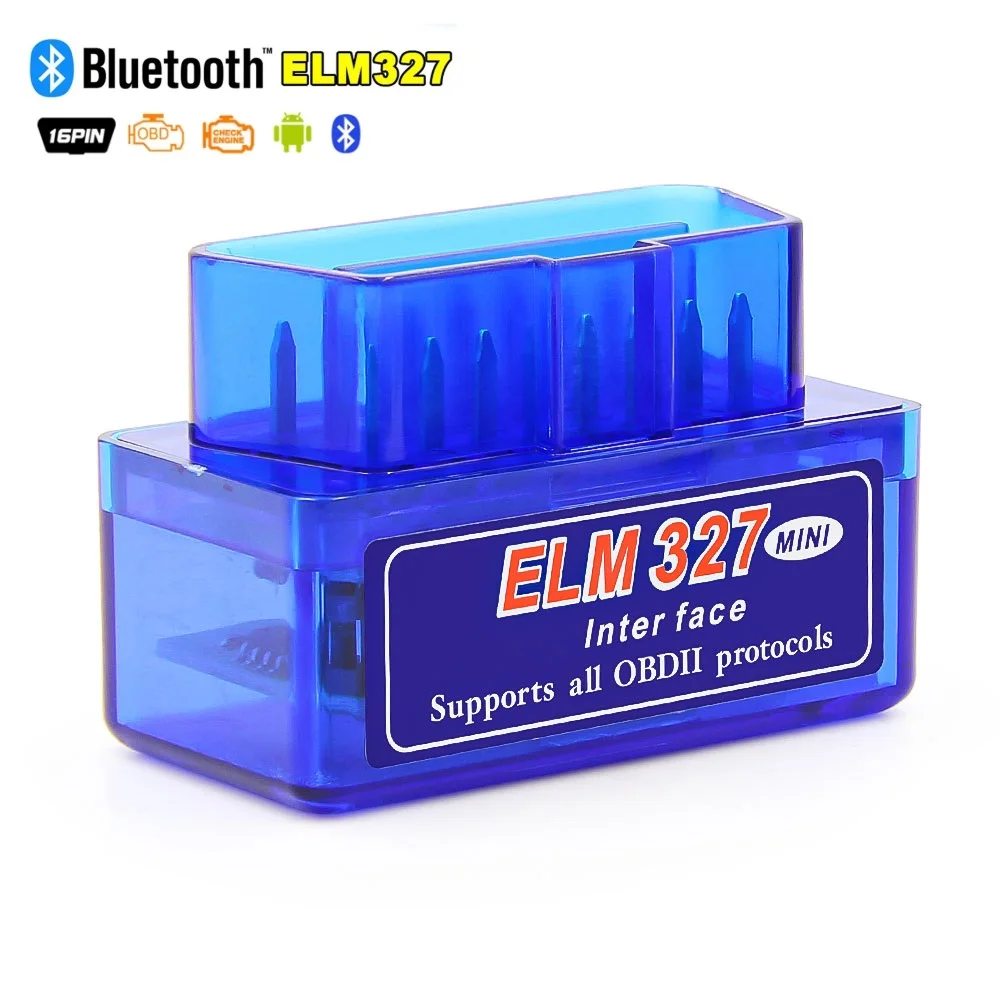 ELM327 OBD2 Mini Elm327 V2.1 Инструмент сканирования кодов Bluetooth Детектор неисправностей двигателя автомобиля 16PIN для A...
ELM327 OBD2 Mini Elm327 V2.1 Инструмент сканирования кодов Bluetooth Детектор неисправностей двигателя автомобиля 16PIN для A...
