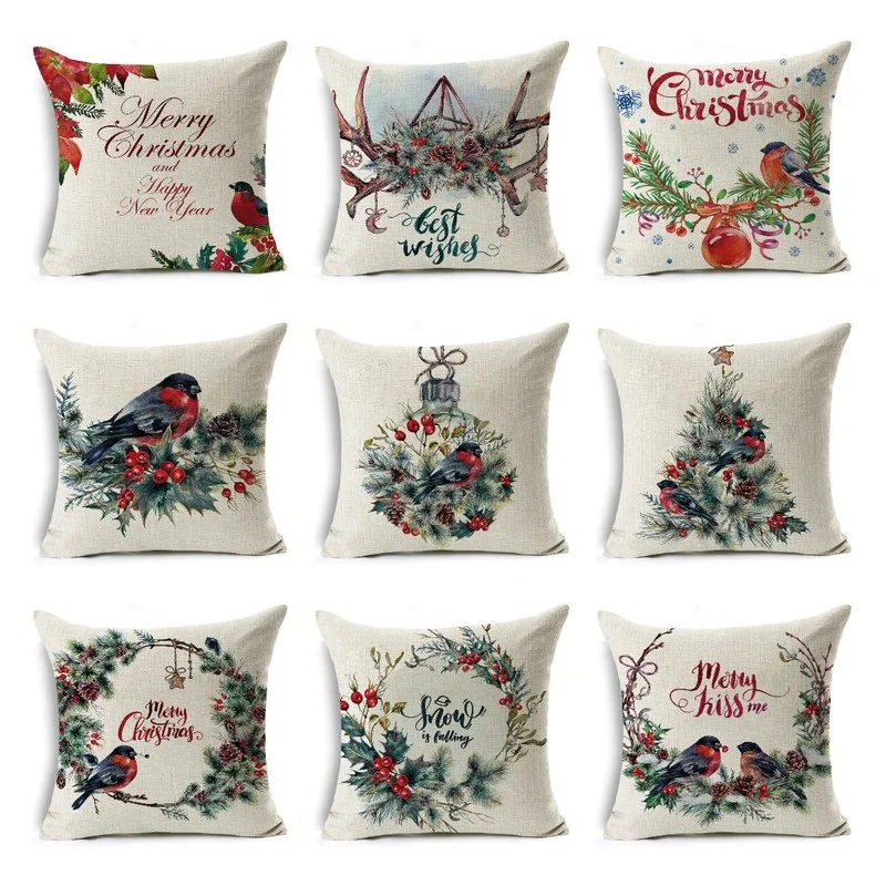 Christmas Pillowcase Decorative Printed Sofa Car Seat Upholstery Home Decoration Linen Pillowcase 45x45cm Christmas Gift
Christmas Pillowcase Decorative Printed Sofa Car Seat Upholstery Home Decoration Linen Pillowcase 45x45cm Christmas Gift