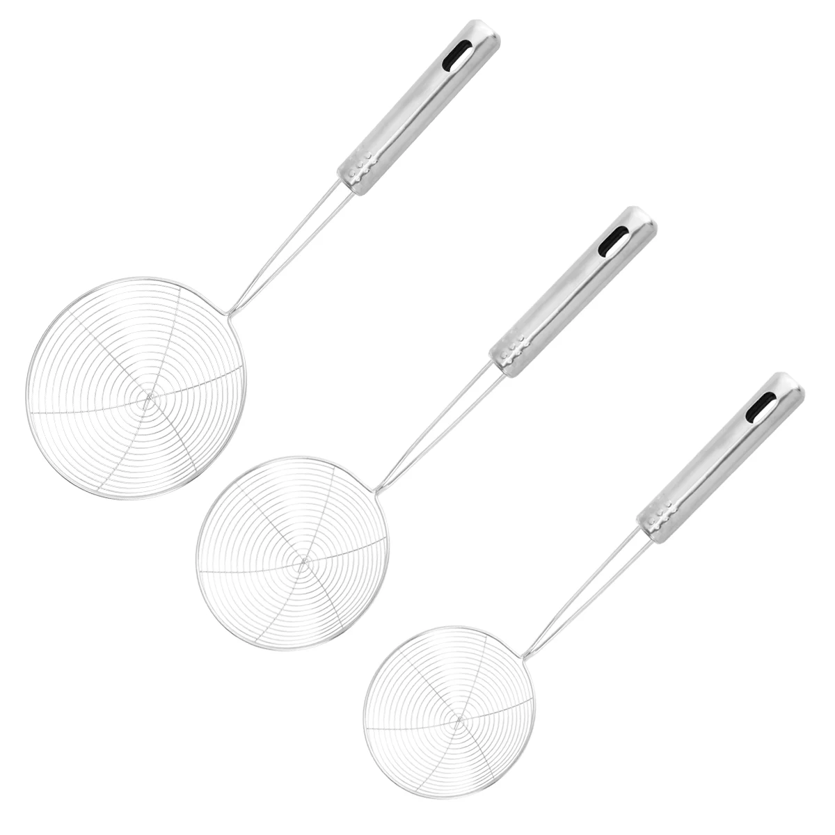 Set of 3 Assorted Sizes Mesh Stainless Steel Skimmer Strainers Spiral Mesh Skimmer Spoon/ Ladle for Noodles/ Spaetzle/ Pasta/
Set of 3 Assorted Sizes Mesh Stainless Steel Skimmer Strainers Spiral Mesh Skimmer Spoon/ Ladle for Noodles/ Spaetzle/ Pasta/