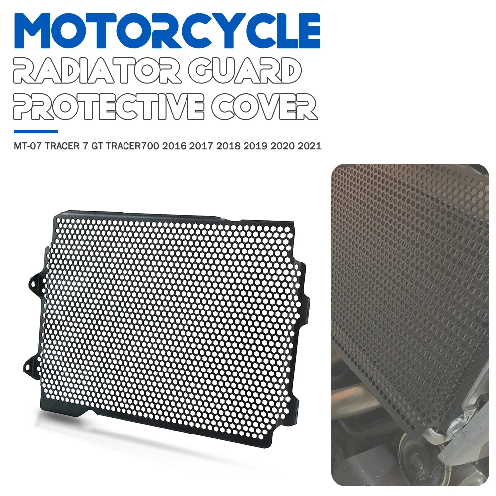 For YAMAHA TRACER700 MT-07 Tracer 7 GT Motorcycle Radiator Grille Grill Guard Cover Protector MT07 2016 2017 2018 2019 2020 2021 
For YAMAHA TRACER700 MT-07 Tracer 7 GT Motorcycle Radiator Grille Grill Guard Cover Protector MT07 2016 2017 2018 2019 2020 2021