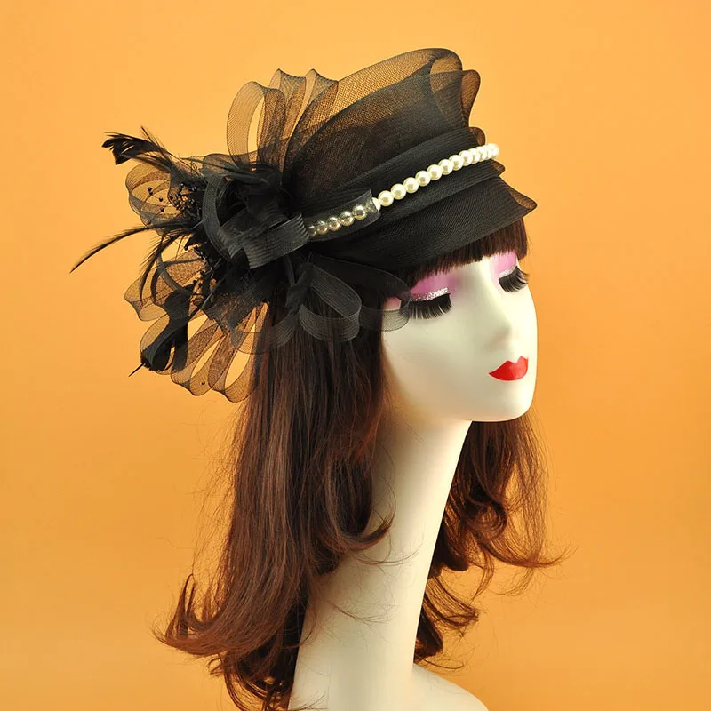 Wedding Tulle Fascinator Hat Handmade Mesh Accessories Bride Headwear Women Gauze Headdress Ladies Cocktail Party Dinner Hat New
Wedding Tulle Fascinator Hat Handmade Mesh Accessories Bride Headwear Women Gauze Headdress Ladies Cocktail Party Dinner Hat New