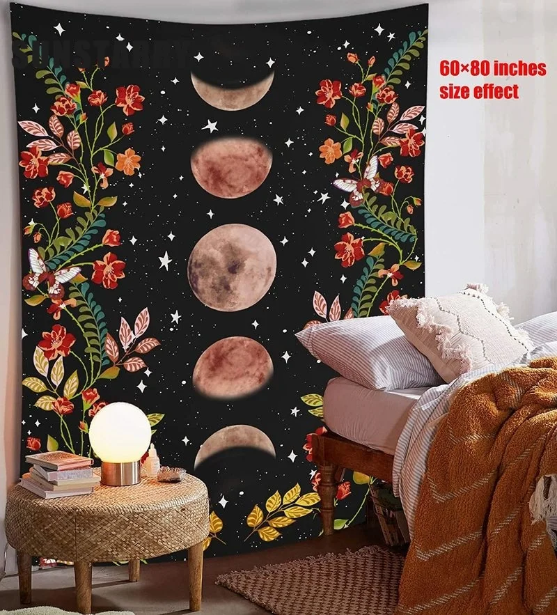 Psychedelic Moon Starry Tapestry Flower Wall Hanging Room Sky Carpet Dorm Tapestries Art Home Decoration Accessories
Psychedelic Moon Starry Tapestry Flower Wall Hanging Room Sky Carpet Dorm Tapestries Art Home Decoration Accessories