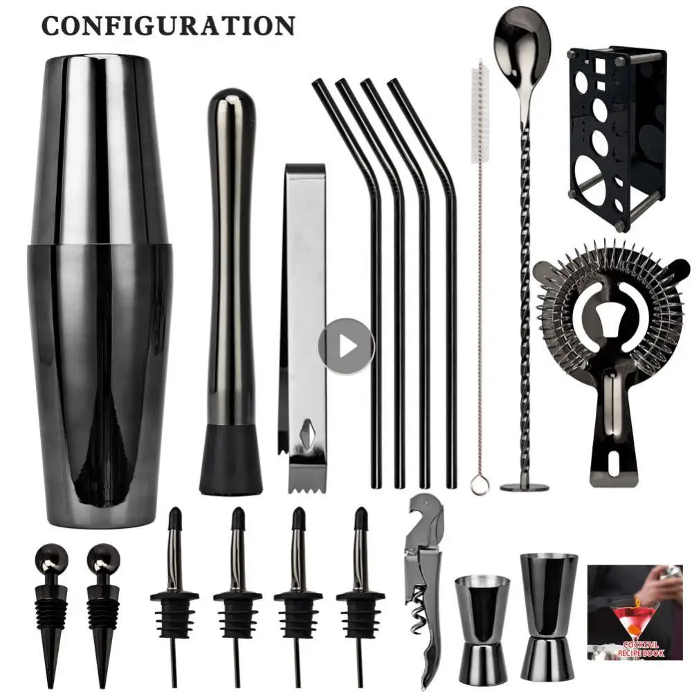Cocktail Shaker Set 750ml Shaker Glass Cocktail Suitable For Home Or Party Stainless Steel Kitchen Accessories Bartending Set
Cocktail Shaker Set 750ml Shaker Glass Cocktail Suitable For Home Or Party Stainless Steel Kitchen Accessories Bartending Set