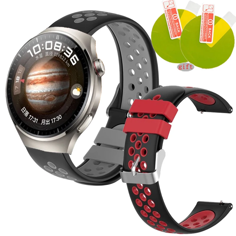 Silicone Watchband For Huawei watch 4 Pro Bands Sport Replaced Strap Screen Protector Film
Silicone Watchband For Huawei watch 4 Pro Bands Sport Replaced Strap Screen Protector Film