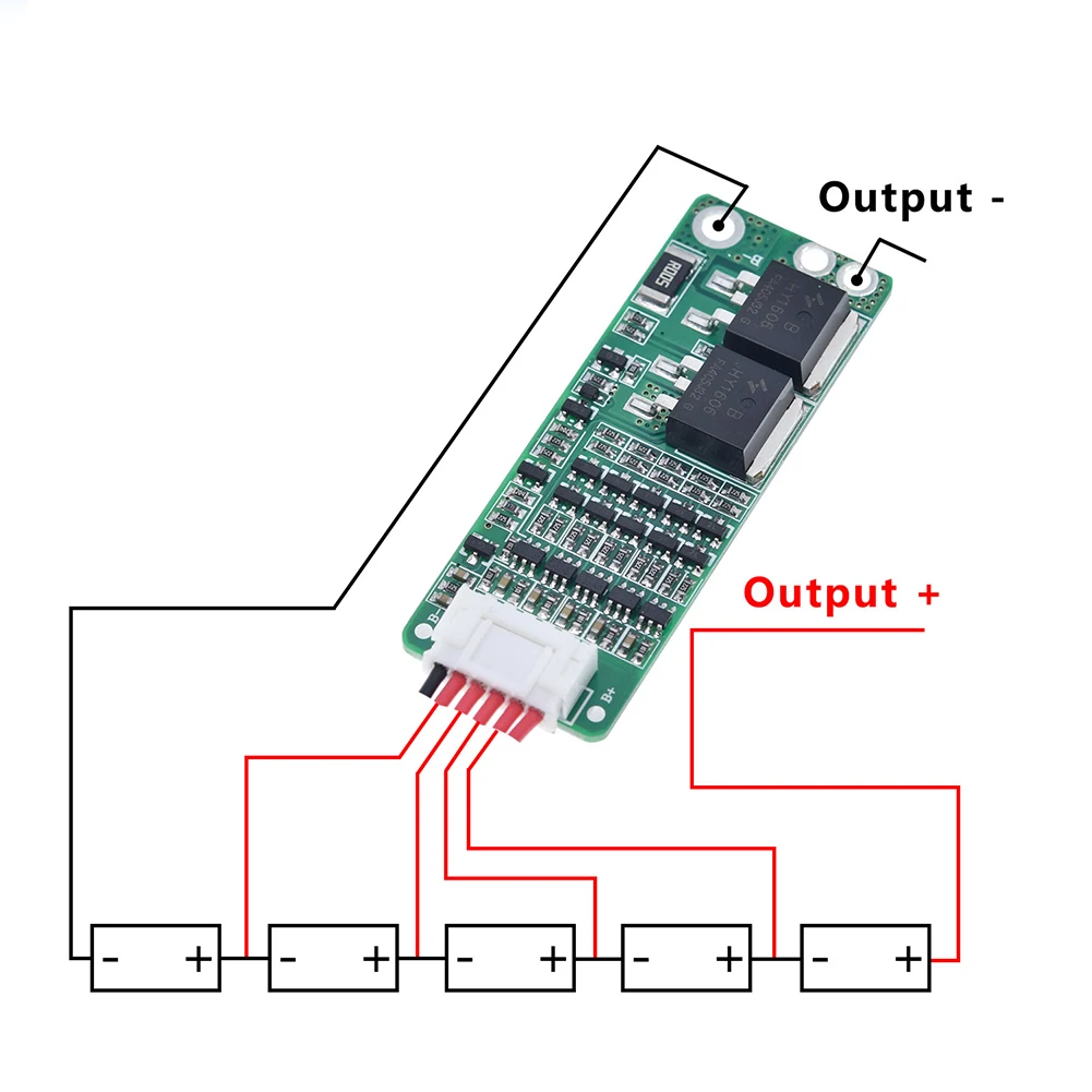 5S 15A Li-Ion Lithium Battery BMS Charging Protection Board Protection Circuit With Wire Cable For Power Bank Charging
5S 15A Li-Ion Lithium Battery BMS Charging Protection Board Protection Circuit With Wire Cable For Power Bank Charging