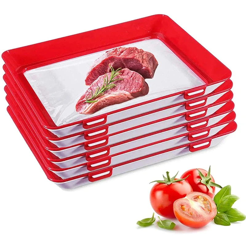 6 Pcs Food Preservation Tray Seafood Beef Ham Fresh Keeping Fresh Spacer Reusable Container Refrigerator Organizer Kitchen Tools
6 Pcs Food Preservation Tray Seafood Beef Ham Fresh Keeping Fresh Spacer Reusable Container Refrigerator Organizer Kitchen Tools