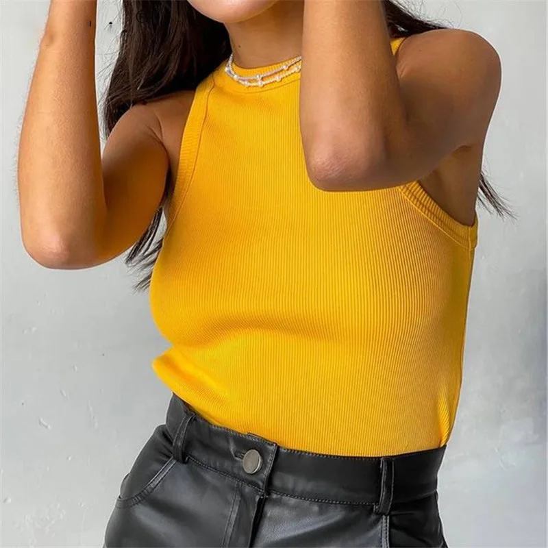 Summer Ribbed Skinny Sleeveless Top Women Tank TopsBasic Casual Female Tanks Crop Solid Slim Sexy Top Women Trend Ladies Clothes
Summer Ribbed Skinny Sleeveless Top Women Tank TopsBasic Casual Female Tanks Crop Solid Slim Sexy Top Women Trend Ladies Clothes