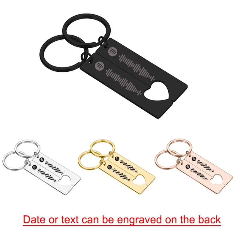 2pcs Lovers Keychain Accessories Spotify Scan Code Key Chain Stainless Steel Jewelry Spotify Music Song Code Custom Gifts Couple
2pcs Lovers Keychain Accessories Spotify Scan Code Key Chain Stainless Steel Jewelry Spotify Music Song Code Custom Gifts Couple