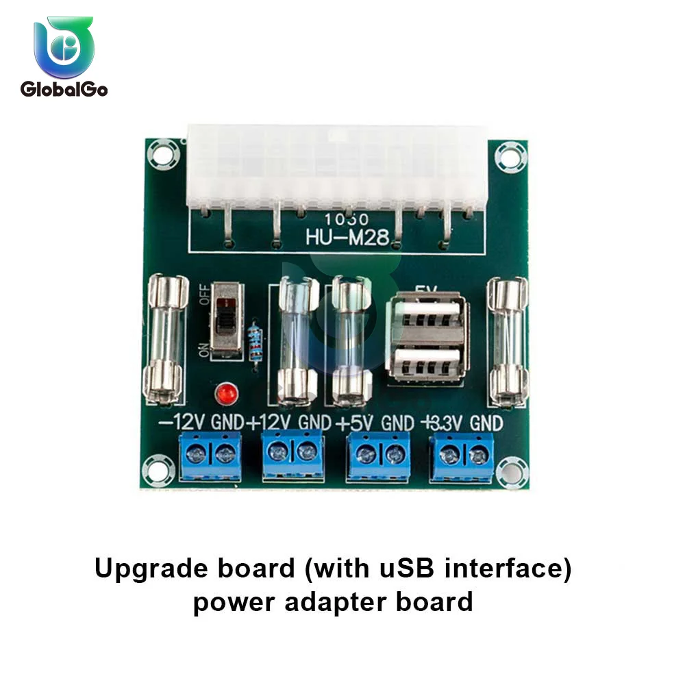 5A 24 pin ATX Computer PC Power Adapter Board atx Power Take-off Board 4 sets power supply Lead-out Module output USB interface
5A 24 pin ATX Computer PC Power Adapter Board atx Power Take-off Board 4 sets power supply Lead-out Module output USB interface