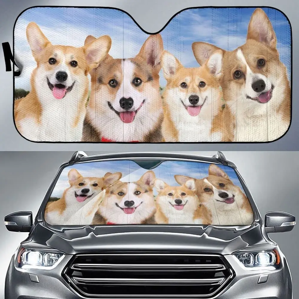 Cute Pembroke Corgis Dog Pet Lover Car Sunshade Windshield Window, Gift for Corgi Dog Mom, Car Windshield Durable Auto Visor
Cute Pembroke Corgis Dog Pet Lover Car Sunshade Windshield Window, Gift for Corgi Dog Mom, Car Windshield Durable Auto Visor
