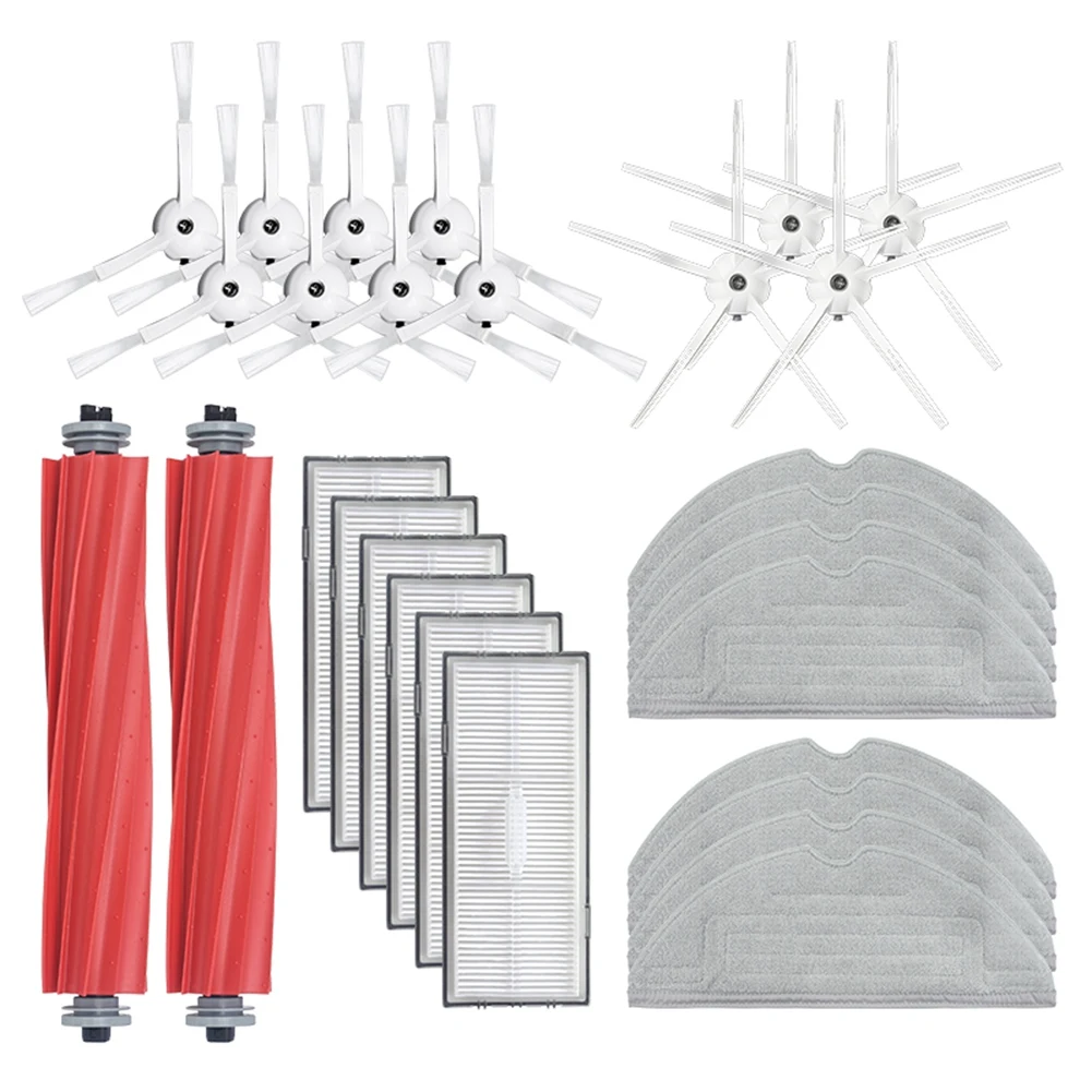 Комплект аксессуаров для Roborock G10S/G10S Pro/S7 MAXV, комплект аксессуаров для робота-пылесоса, фильтр НЕРА, основная и боковая щетки, насадка на швабру, 28 шт.
Комплект аксессуаров для Roborock G10S/G10S Pro/S7 MAXV, комплект аксессуаров для робота-пылесоса, фильтр НЕРА, основная и боковая щетки, насадка на швабру, 28 шт.