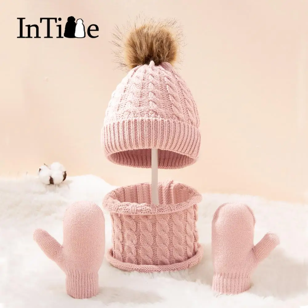 New Winter Plush Baby Girl Hat Scarf Gloves 3Sets Warm Outdoor Solid Earprotection Children Beanies Kids Hat Gloves 2Set
New Winter Plush Baby Girl Hat Scarf Gloves 3Sets Warm Outdoor Solid Earprotection Children Beanies Kids Hat Gloves 2Set