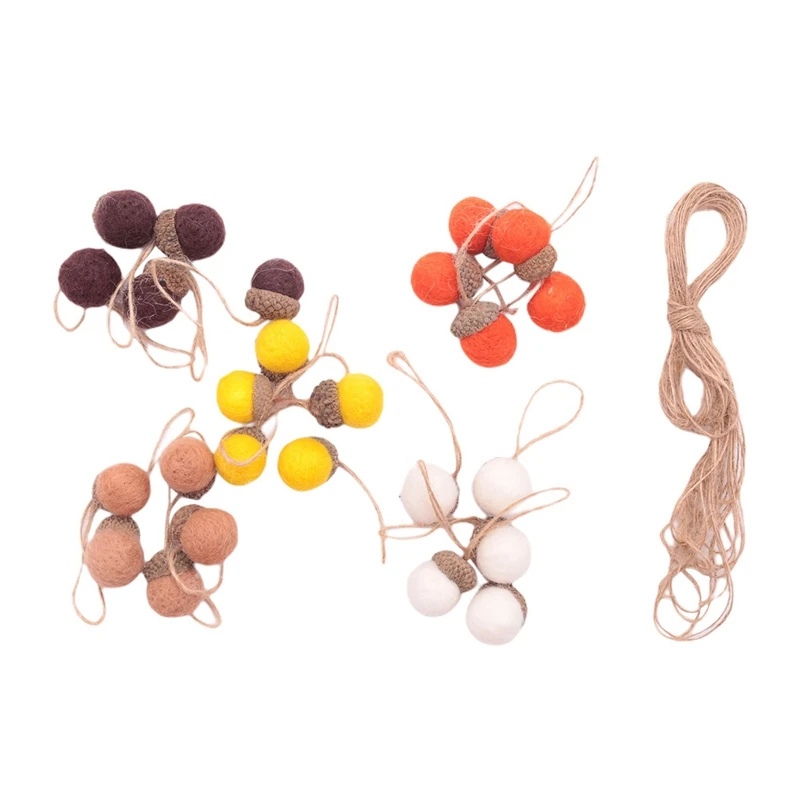 25 Pieces Felt Acorn Ornaments Wool Felted Acorn Garland Felt Balls Pom Acorns Rustic Farmhouse Acorn Decor
25 Pieces Felt Acorn Ornaments Wool Felted Acorn Garland Felt Balls Pom Acorns Rustic Farmhouse Acorn Decor