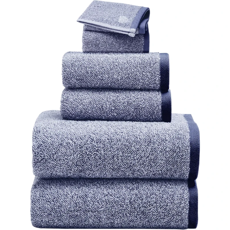 Bath Towels 6-Piece Sets for Bathroom - Ring Spun Cotton Towel Set - Heather Navy
Bath Towels 6-Piece Sets for Bathroom - Ring Spun Cotton Towel Set - Heather Navy