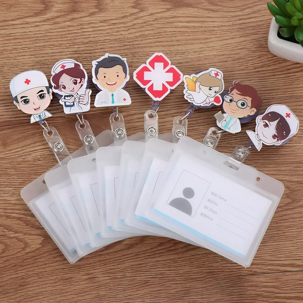 1Set Cute Cartoon Nurse Doctor ID Badge Holders with Retractable Reel Retractable Metal Clip Business Work Card Name Tags
1Set Cute Cartoon Nurse Doctor ID Badge Holders with Retractable Reel Retractable Metal Clip Business Work Card Name Tags